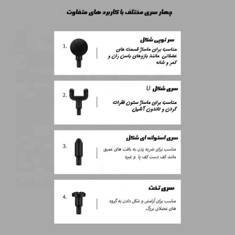ماساژور تفنگی (گان) MASSAGE GUN
