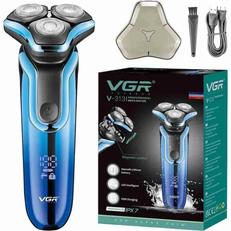 ماشین اصلاح وی جی آر مدل V-313 با تکنولوژی برش مستقیم و ضد آب