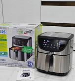 سرخ کن بدون روغن فیلیپس دو المنت تمام استیل سه شاخ مدل PH9220 ظرفیت 12 لیتر