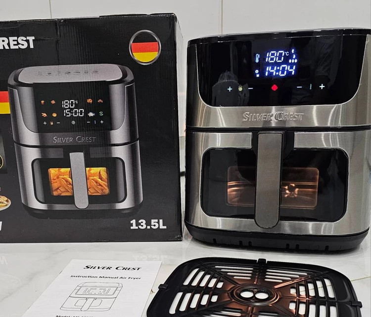 سرخ کن سیلور کرست 13.5 لیتر دو المنت نمایشگر تماما لمسی منو رنگی مدل D3806