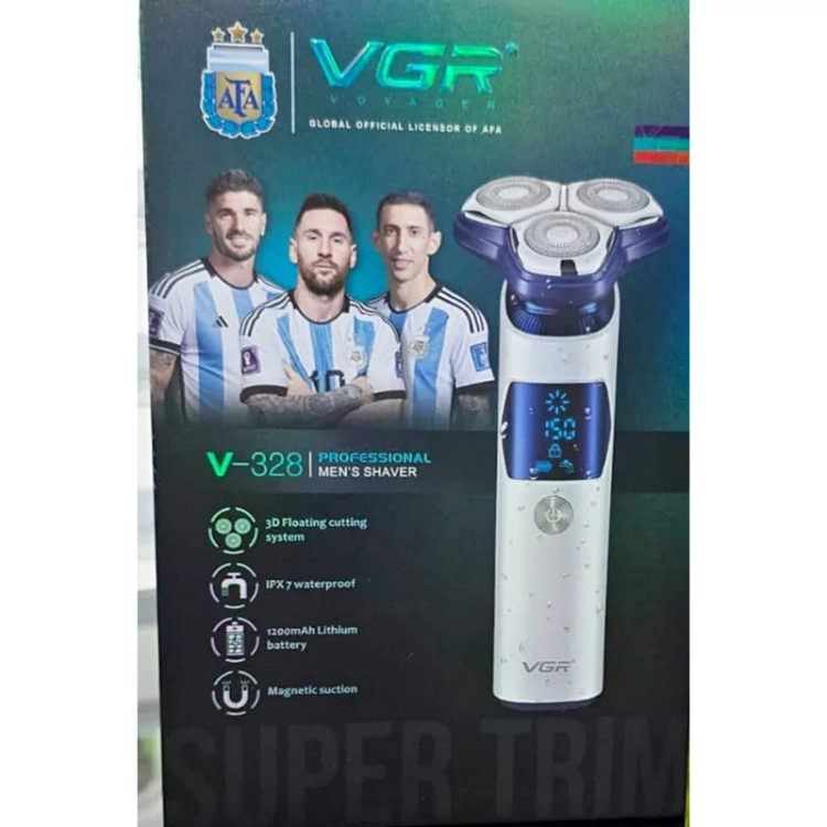 سه تیغ حرفه ای ضدآب وی جی ار مدل vgr v- 328 شیور ریش تراش ماشین اصلاح