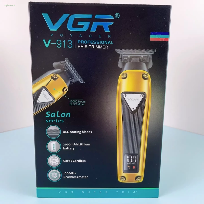 ماشین اصلاح موی سر و صورت وی جی ار مدل V-913 رنگ رندوم