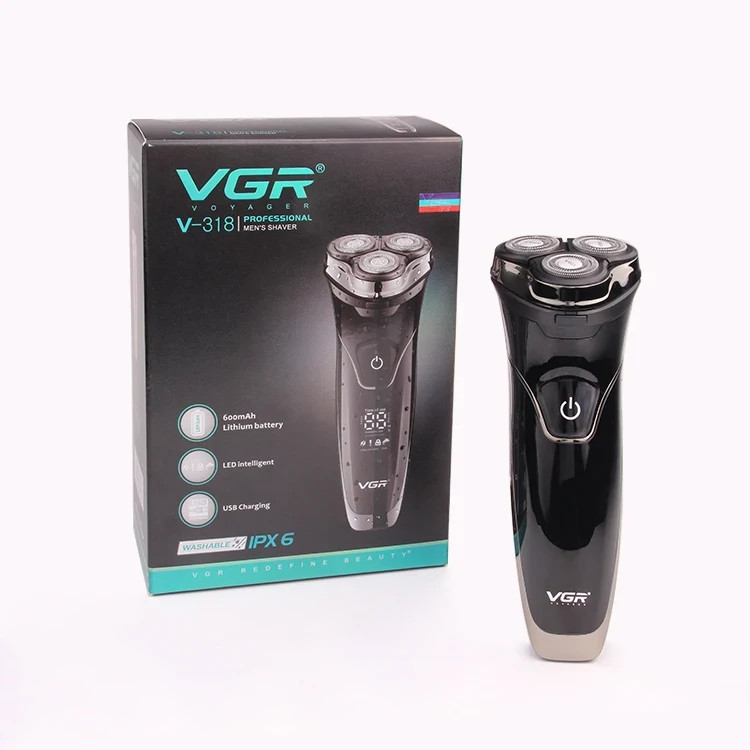 ماشین اصلاح وی جی آر مدل V-318 با تکنولوژی برش چرخشی و ضد آب