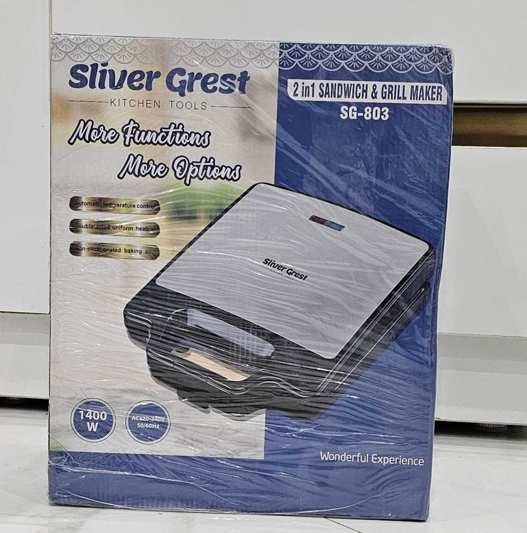 ساندویچ ساز و گریل 2 کاره سیلورگرست Silver Grest مدل SG-803