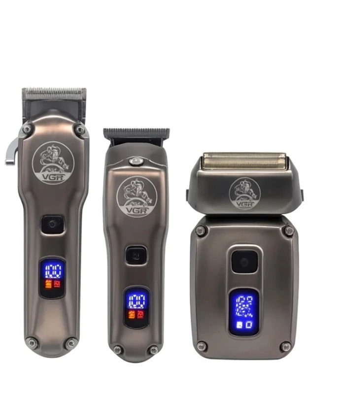 ست ماشین اصلاح حجم زن و خط زن و شیور وی جی ار VGR V-675 S3 با 18 ماه گارانتی