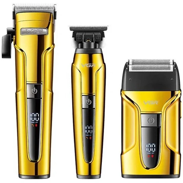 ست ماشین اصلاح موی سر و صورت وی جی آر VGR مدل v-694 مجموعه 3 عددی