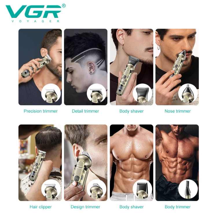 ست ماشین اصلاح موی صورت و بدن وی جی آر V-103