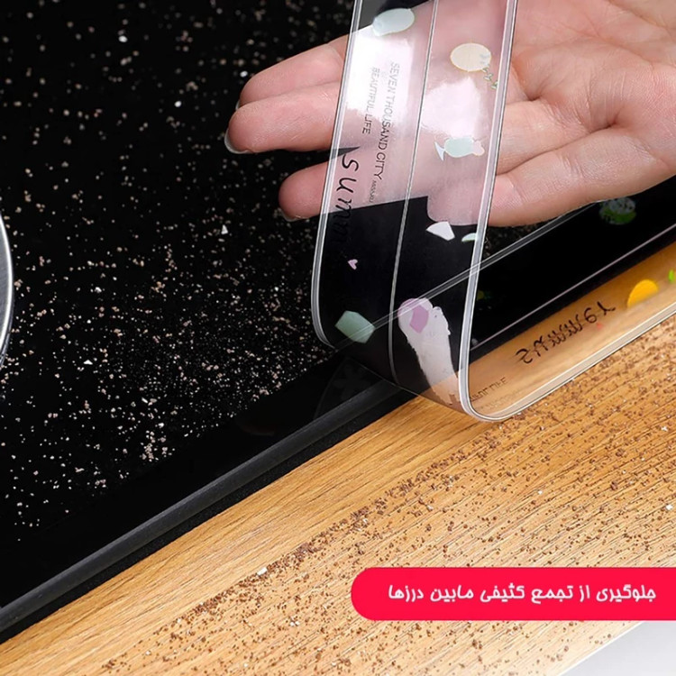 برچسب دور سینک شفاف طرح دار