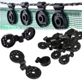 گیره توری سایه بان مدل گرد بسته 10 عددی