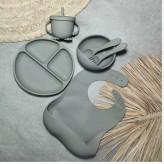 ظرف غذاخوری کودک سیلیکونی silicone baby cutlery set
