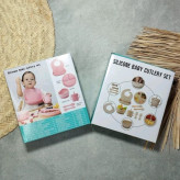 ظرف غذاخوری کودک سیلیکونی silicone baby cutlery set