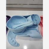 ظرف غذاخوری کودک سیلیکونی silicone baby cutlery set