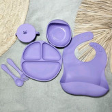 ظرف غذاخوری کودک سیلیکونی silicone baby cutlery set