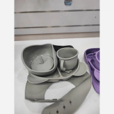 ظرف غذاخوری کودک سیلیکونی silicone baby cutlery set