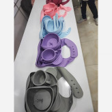 ظرف غذاخوری کودک سیلیکونی silicone baby cutlery set
