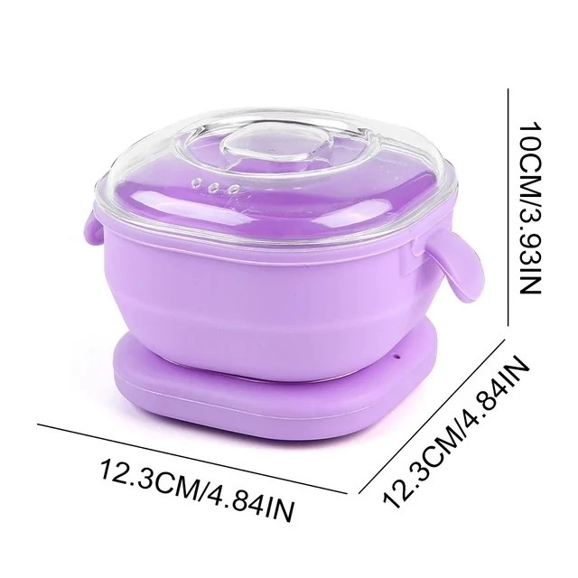 دستگاه وکس سیلیکونی ، موم گرم کن اصلی وارداتی تاشو سلیکونی مربع wax warmer