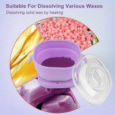 دستگاه وکس سیلیکونی ، موم گرم کن اصلی وارداتی تاشو سلیکونی مربع wax warmer
