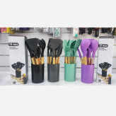 ست کفگیر و ملاقه سلیکونی 12 عددی silicons kitchen set