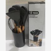 ست کفگیر و ملاقه سلیکونی 12 عددی silicons kitchen set