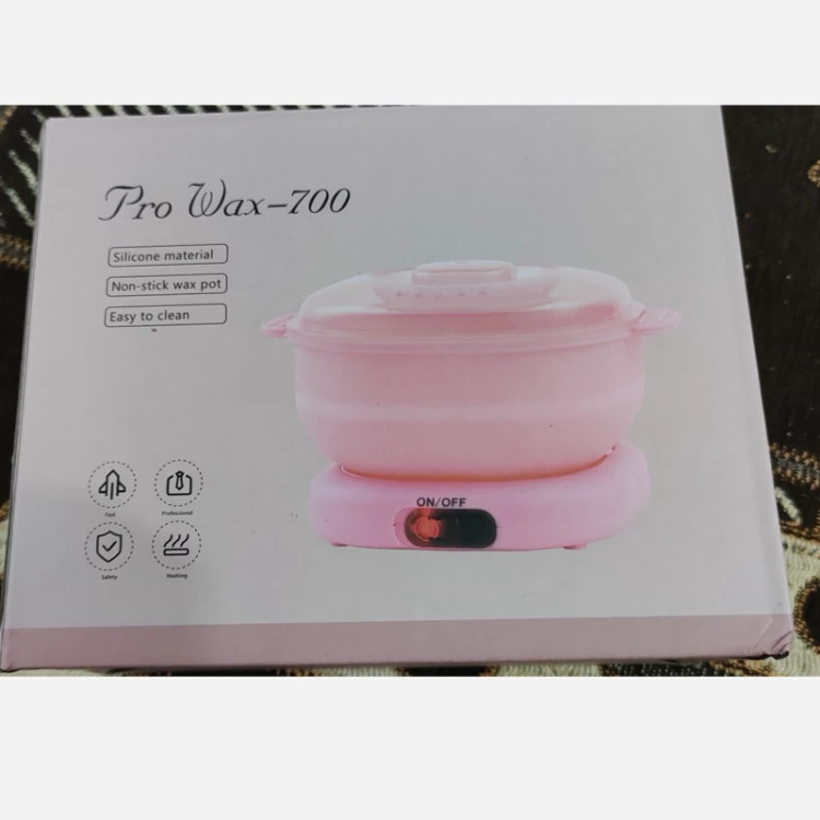 دستگاه وکس برقی سیلیکونی pro wax 700 مسافرتی ( دستگاه شمع دارای دکمه خاموش روشن)