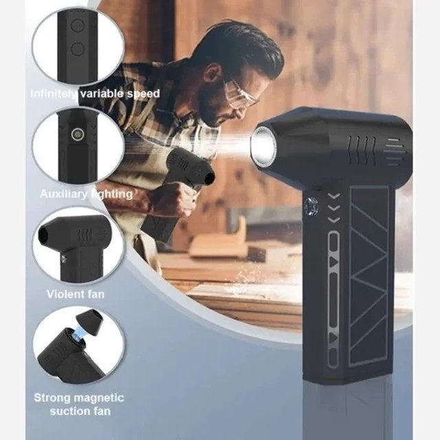 مینی جت فن چراغ دار مدل ZY7400-SE/PRO