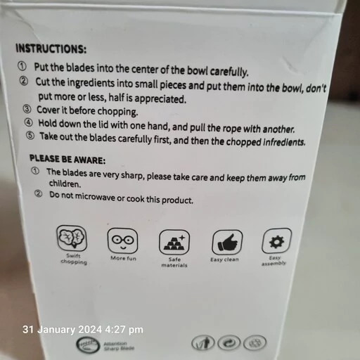 خردکن مدل intelligent electric garlic machine