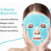 ماسک خنک کننده صورت نقاب سرد صورت دارای دانه های ژله ای