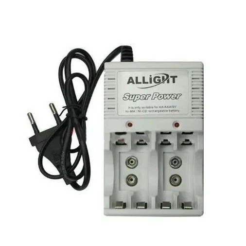 دستگاه شارژر هوشمند به همراه 4 عدد باتری برند Allight