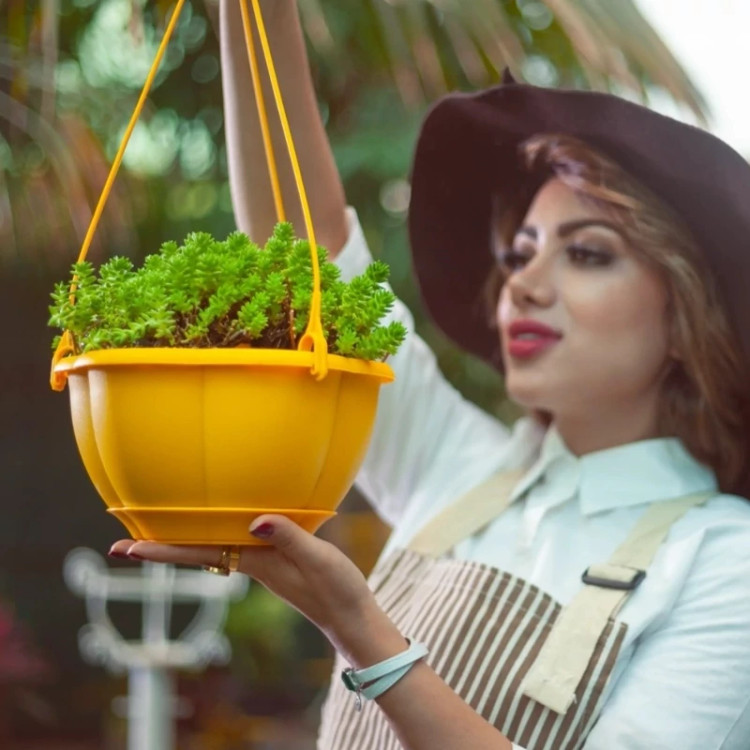 گلدان آویز گل آذین مدل مارانتا کد 320