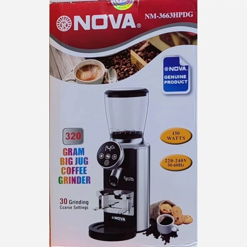 آسیاب قهوه نوا لمسی اصل مدل NM-3663HPDG  اتوماتیک