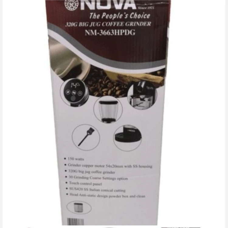 آسیاب قهوه نوا لمسی اصل مدل NM-3663HPDG اتوماتیک