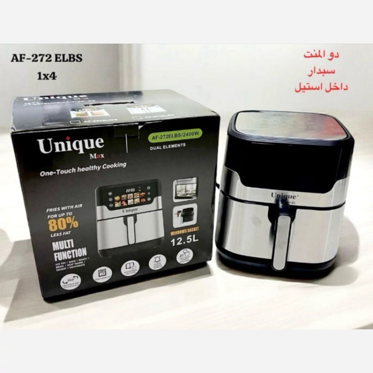 سرخ کن بدون روغن دو المنته یونیک 12و نیم لیتر بدنه داخلی گالوانیزه اصلی مدل AF-272ElBS