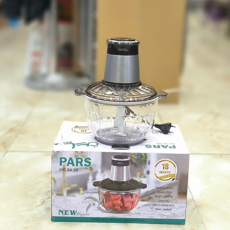 خردکن 3 لیتری با کاسه پیرکس شیشه ای پارس لی