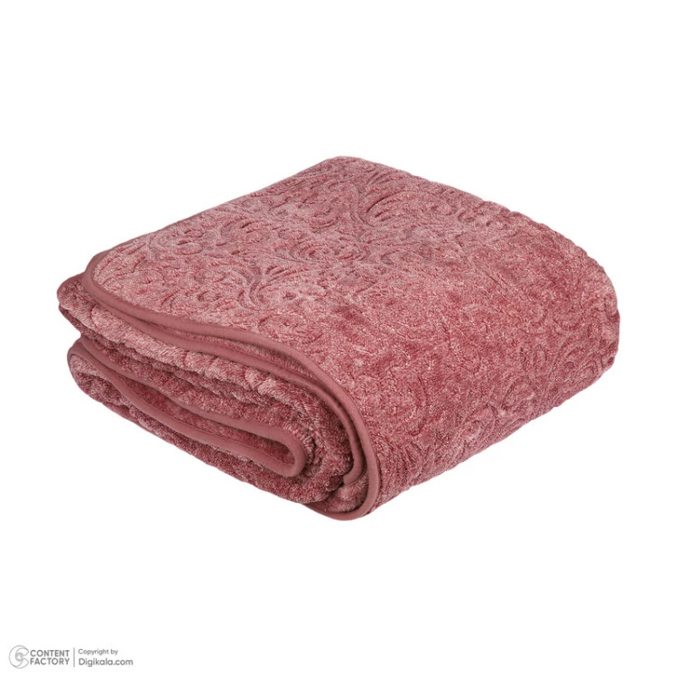 پتو 2 نفره گلبافت مدل گلدار پرسی سایز 240x220 سانتیمتر