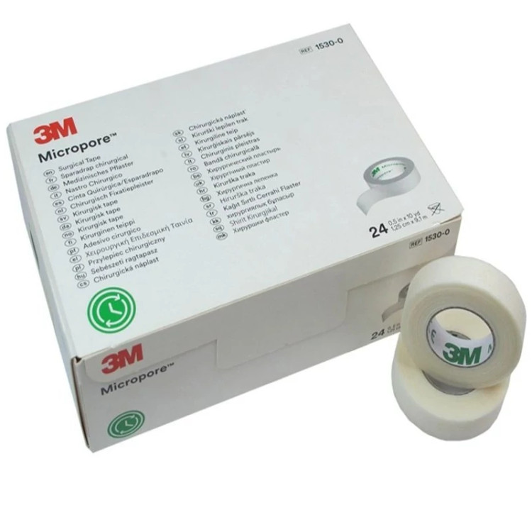 چسب ضد حساسیت 3M میکروپور سایز 1.25 اصلی شرکتی جعبه 24 عددی