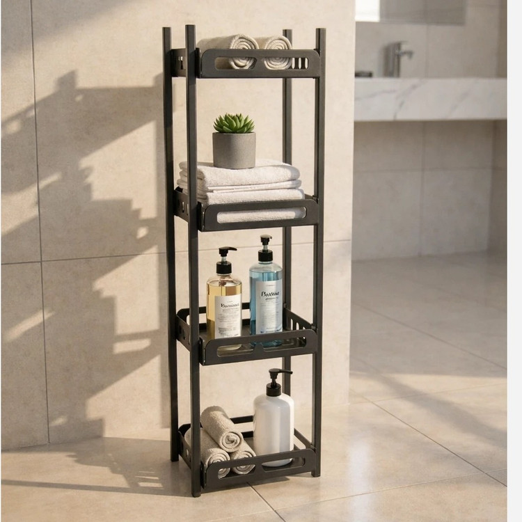 استند ایستاده حمام و سرویس بهداشتی شلف فلزی