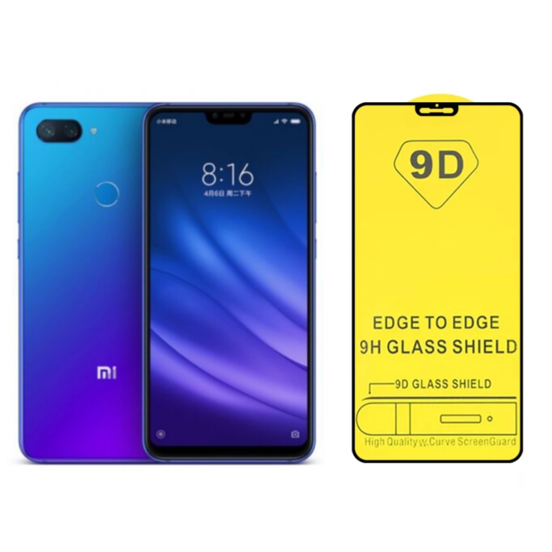 گلس سرامیکی شیائومی mi 8 lite مدل 9D کیفیت عالی