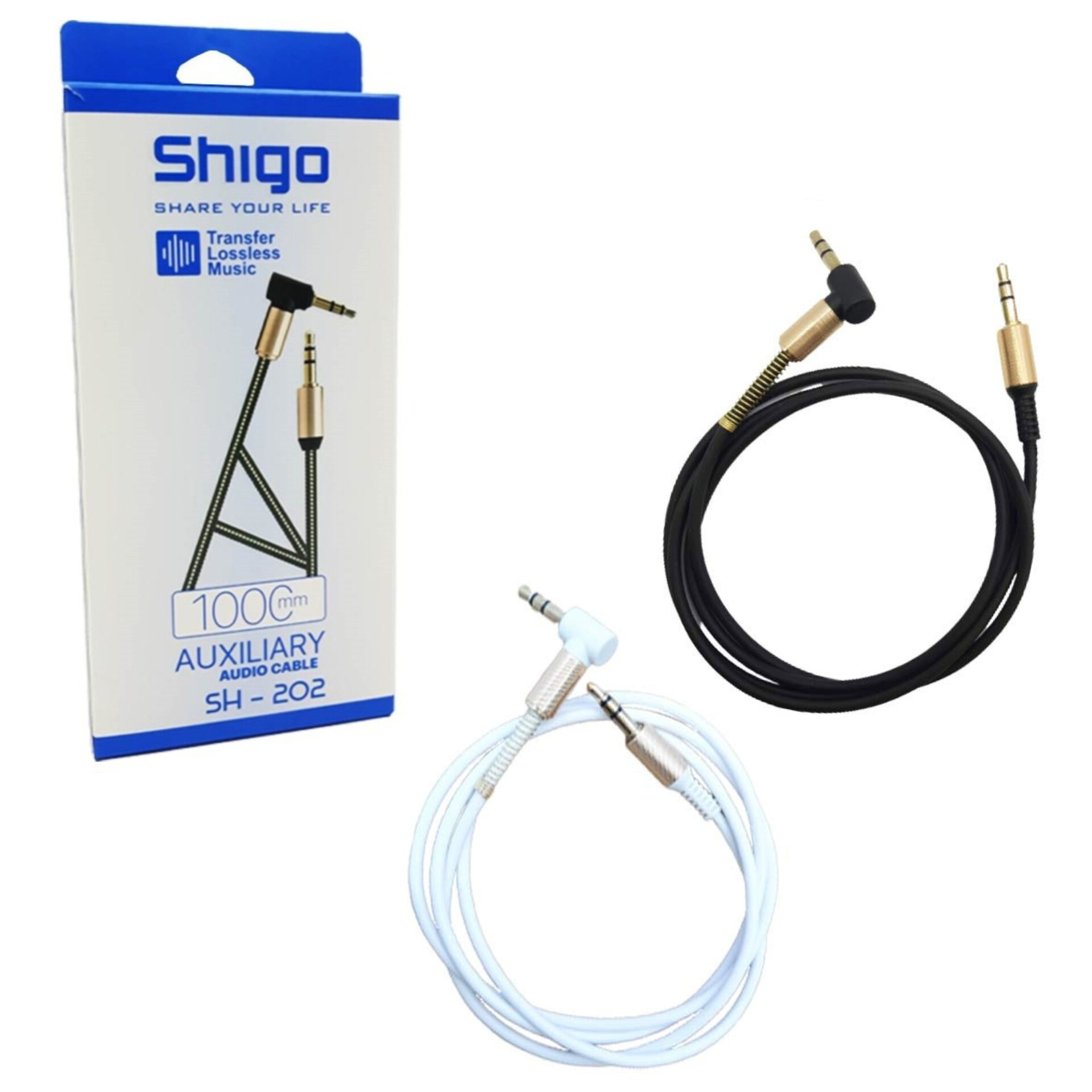 کابل Aux یک متری shigo مدل sh - 202 کیفیت عالی