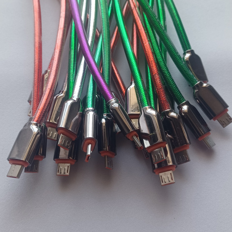 کابل شارژ پاوربانکی میکرو دولایه 18 تا 20 سانتی متری کیفیت عالی