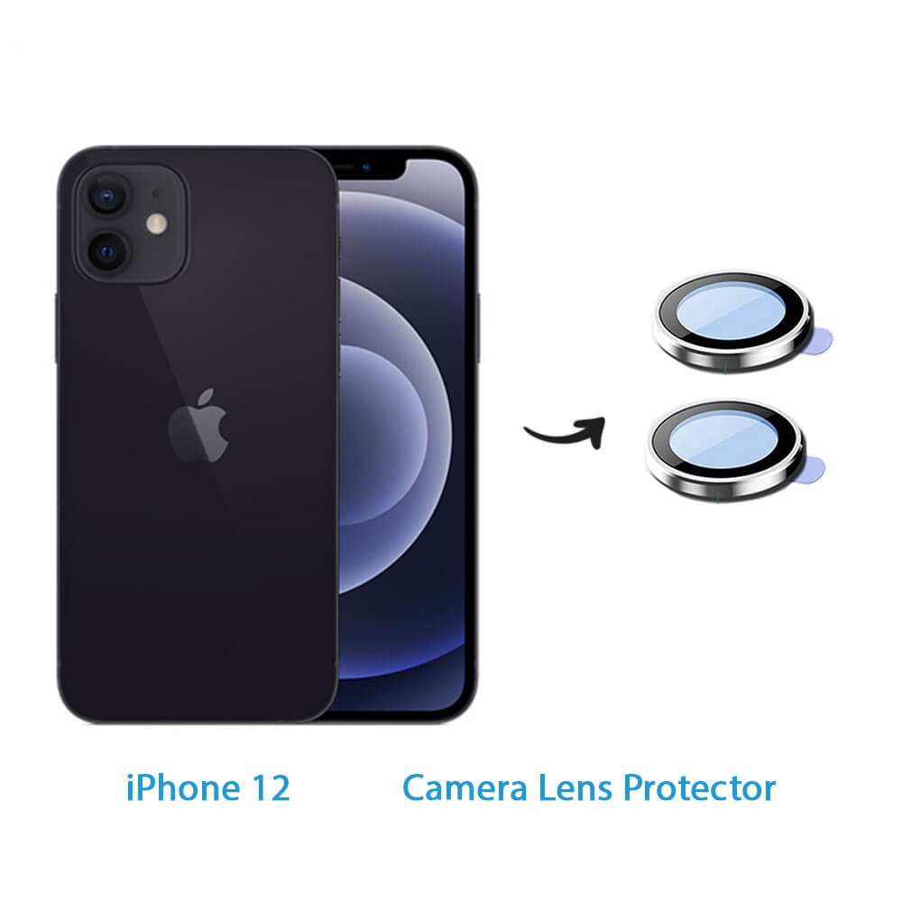 محافظ لنز دوربین iPHONE 12 کیفیت عالی ( گلس محافظ لنز آیفون 12 )