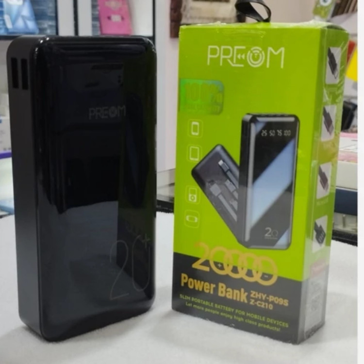 پاوربانک 20 هزار preom مدل z-c210 کیفیت عالی
