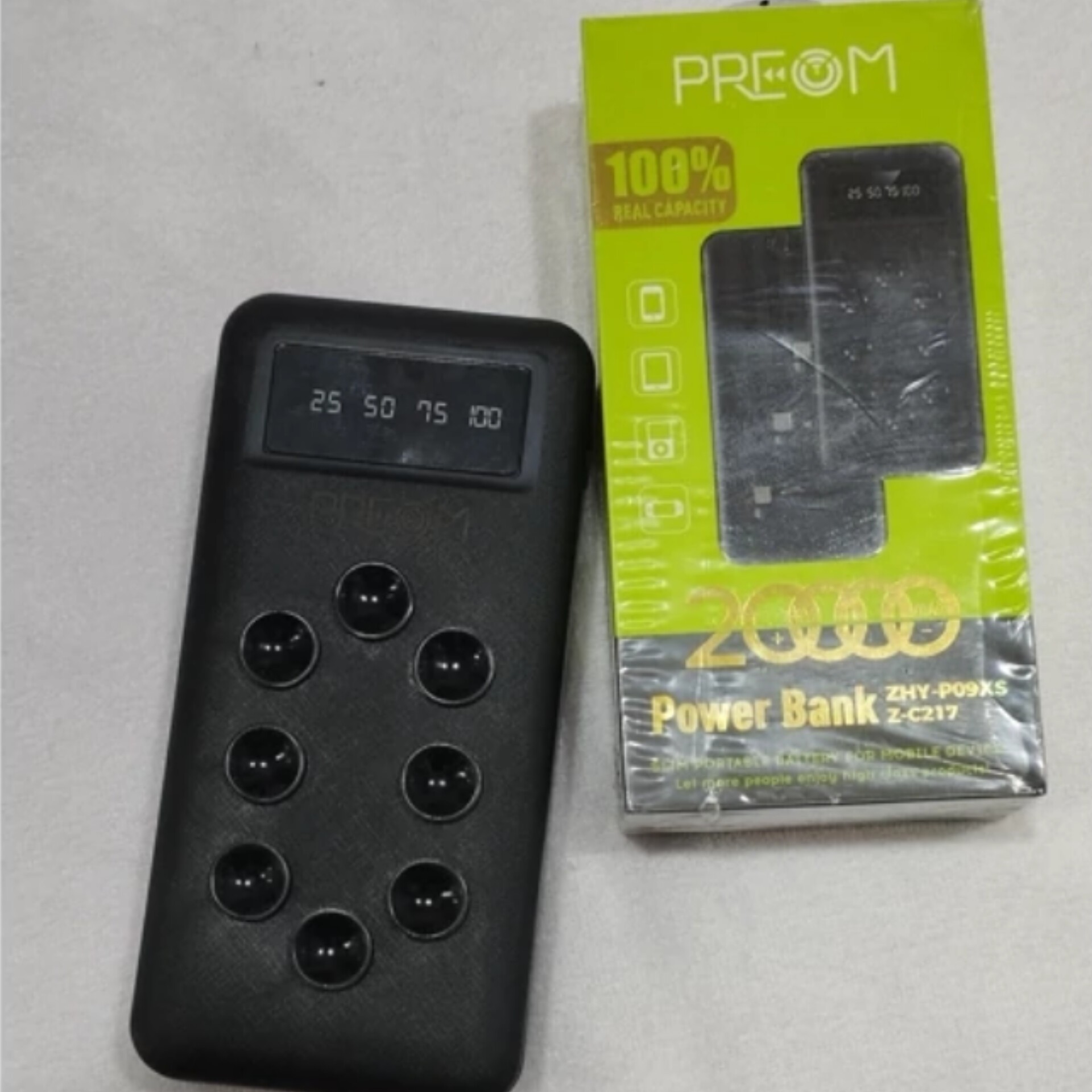 پاوربانک 20 هزار preom مدل z-c217 کیفیت عالی