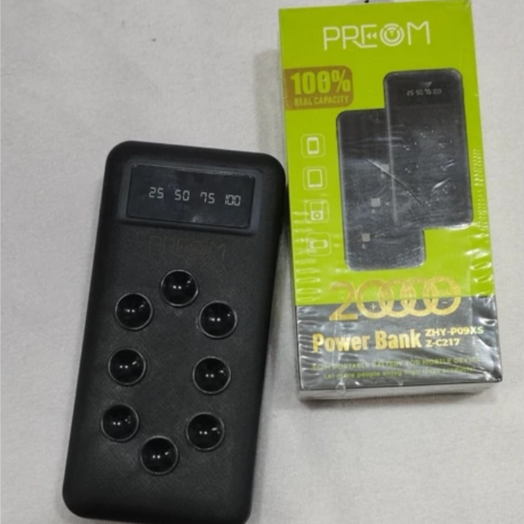 پاوربانک 20 هزار preom مدل z-c217 کیفیت عالی