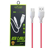 کابل شارژ تایپ سی topcore مدل cb24-06c فست شارژ کیفیت عالی