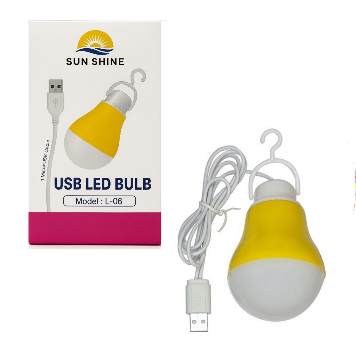 لامپ آویز USB مدل sunshine با سیم 1 متری کیفیت عالی