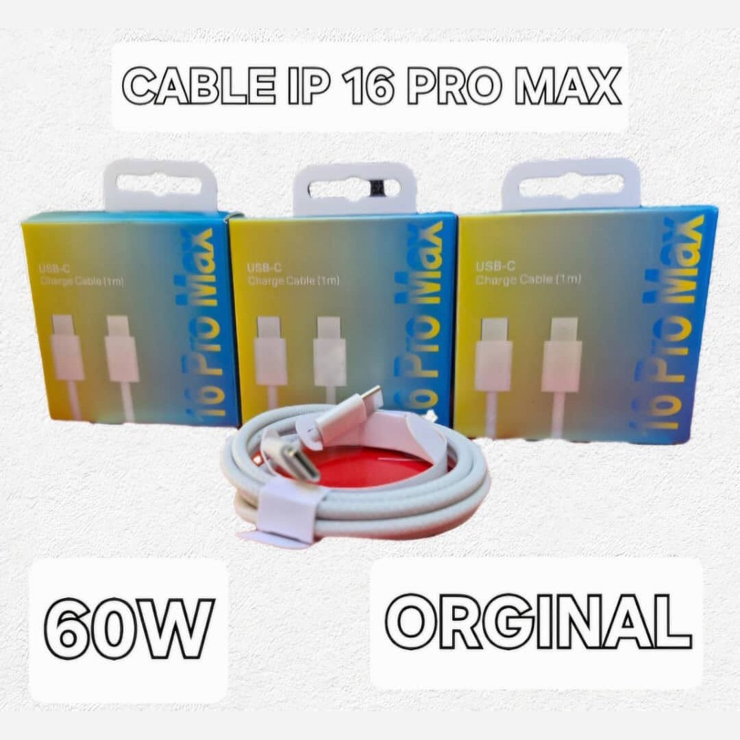 کابل شارژ اورجینال آیفون 16promax کیفیت عالی