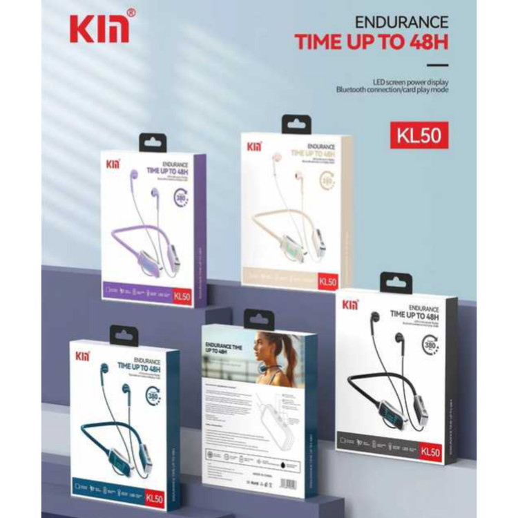 هندزفری گردنی بلوتوثی kin مدل kl50 اورجینال رم خور کیفیت عالی