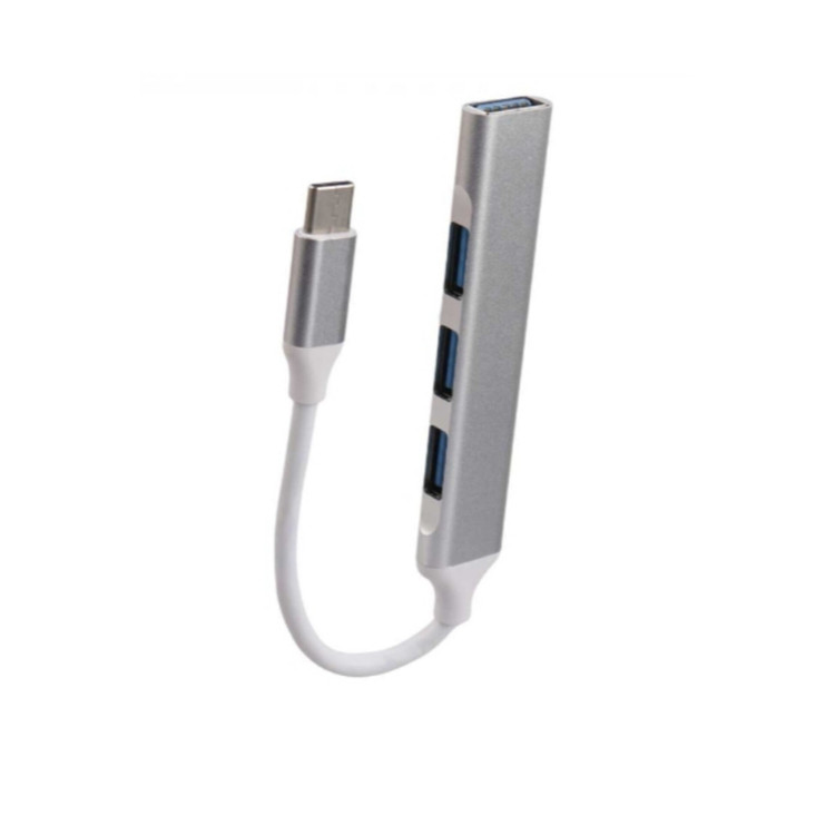 هاب تایپ سی دارای 4 پورت3 usb جنس فلزی کیفیت عالی