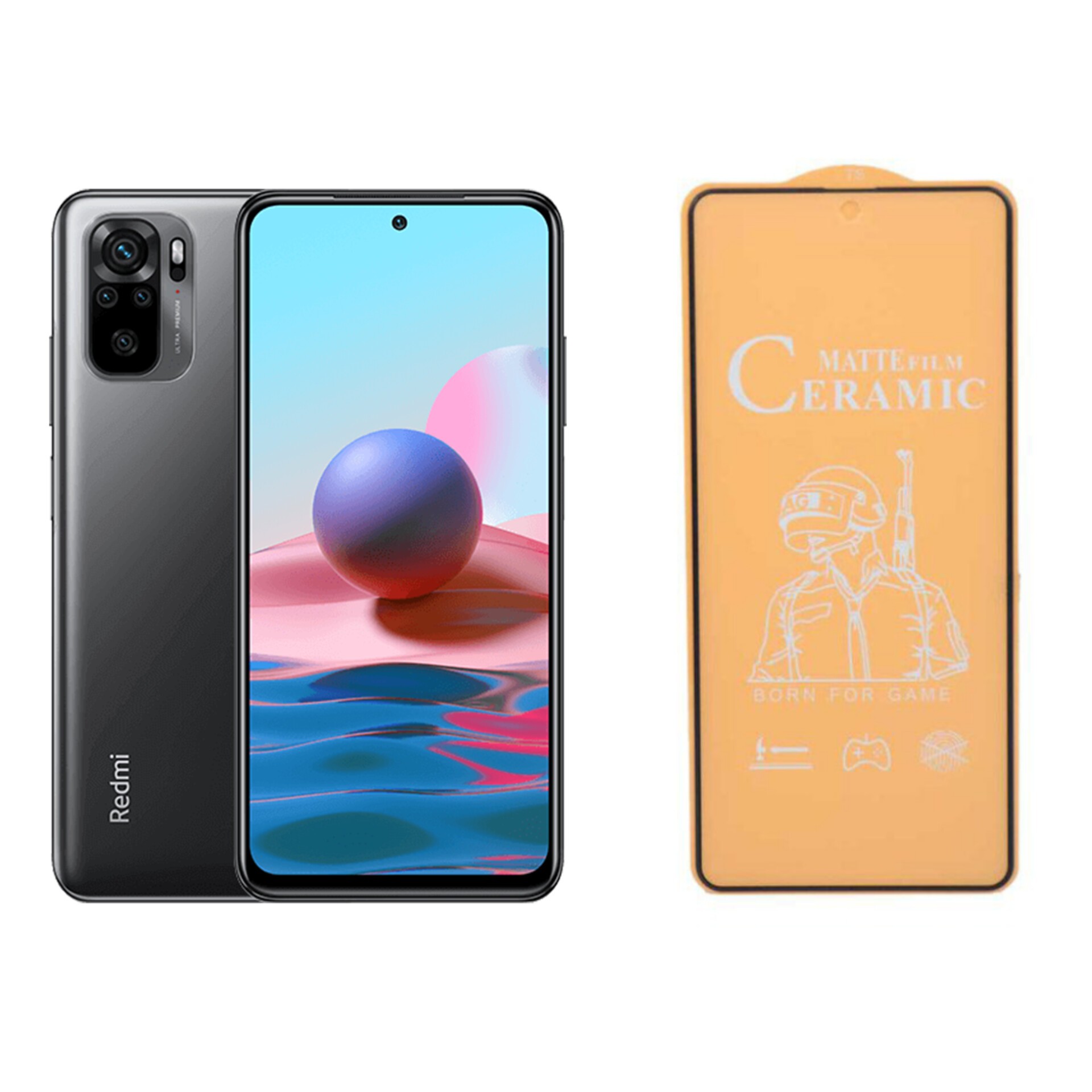 گلس سرامیکی مات redmi note 10 و redmi note 10s و redmi note 10 5g کیفیت عالی ( گلس ردمی نوت 10 )