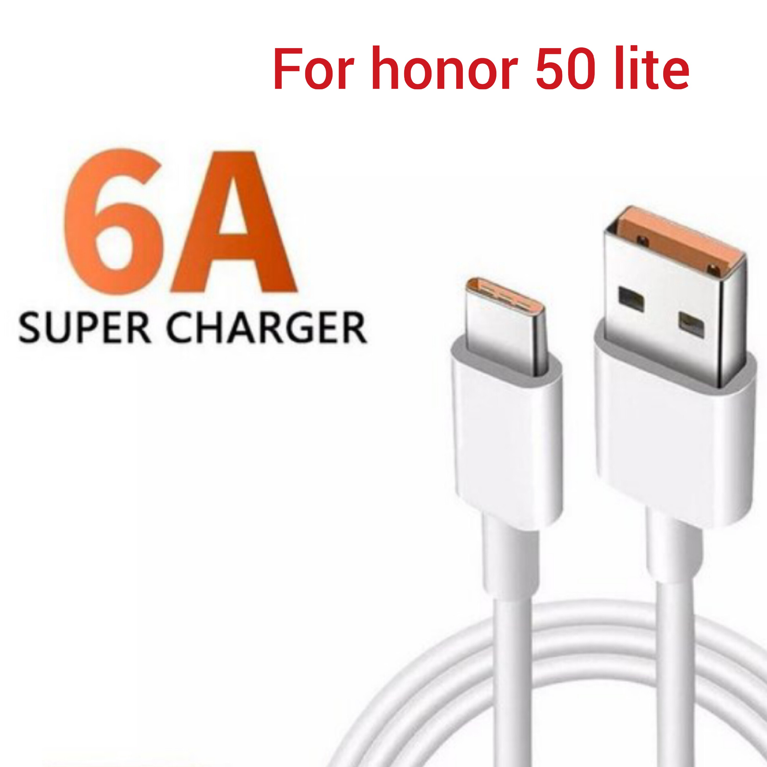 کابل شارژ honor 50 lite پورت نارنجی کیفیت عالی ( کابل شارژ آنر 50 lite )